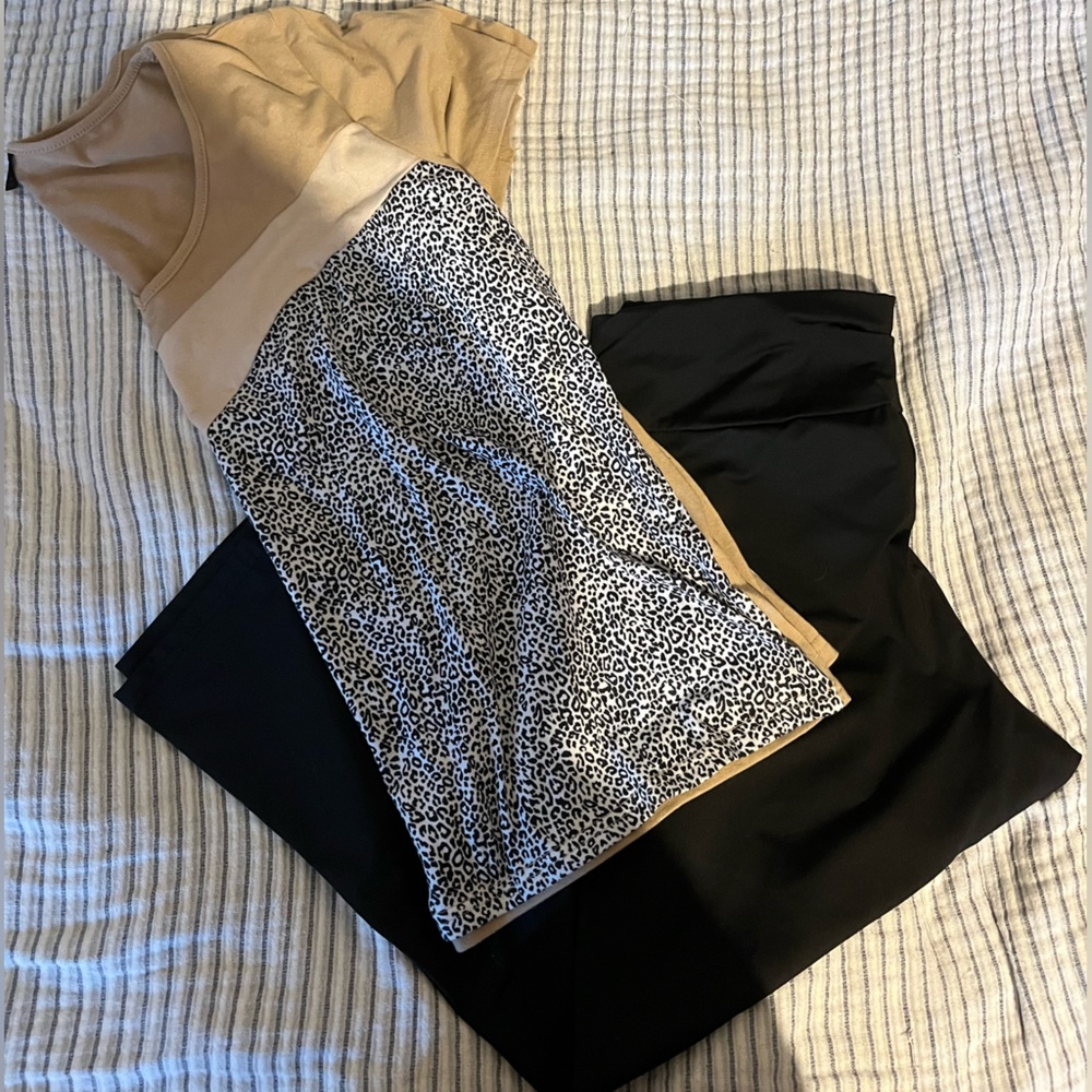 SHEIN Leopard Top and leggings Set